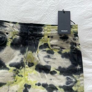 Hudson Tye-Dye Jean Mini Skirt